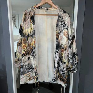 Topshop leaf pattern kimono
